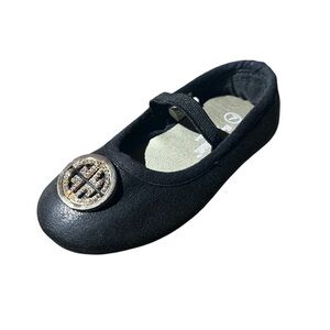 Beverly Hills Princess Girls Black Ballet Flats Sz 7